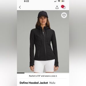 Lulu Black Define Hooded Jacket